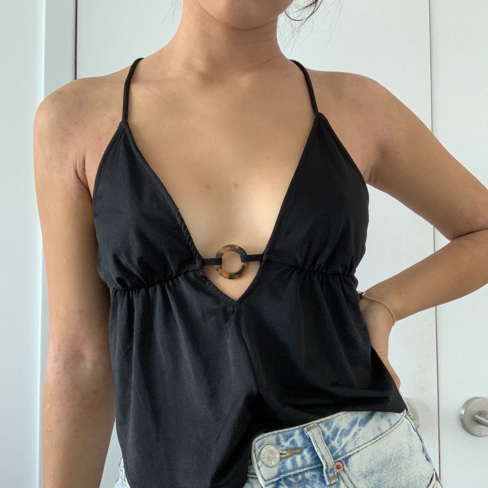 Urban Outfitters Open Back Strap Crop Top
